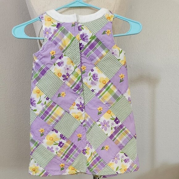 GYMBOREE FLORAL QUILT DESIGN DRESS - Picture 3 of 4